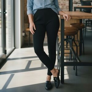 RUTI Size 2 (Ruti 00) NWT All Mighty Ponti Leggings Black Pull On Pants $159